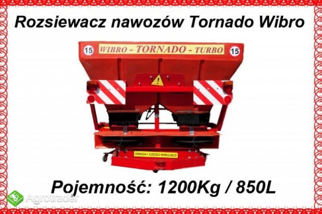 Rozsiewacz nawozów Tornado WIBRO 850 L / 1200 kg - zdjęcie 1