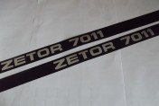 Emblematy maski silnika ZETOR 7011 KOMPLET.  