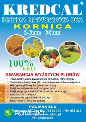 Kreda Nawozowa KREDCAL 06a (Kornica) granulat 100% eco - zdjęcie 1