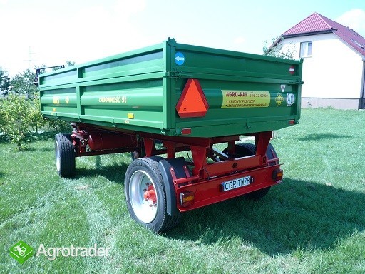 Przyczepa rolnicza ciężarowa THK 5 ton jak nowa OKAZJA wywrotka - zdjęcie 2