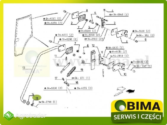 Osłona śruby mocującej szybę Renault CLAAS 103-12 - zdjęcie 2