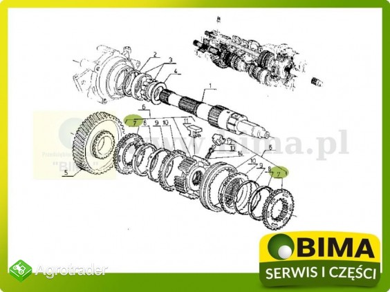 Pierścień synchronizatora Renault CLAAS Ares 836,710 - zdjęcie 1