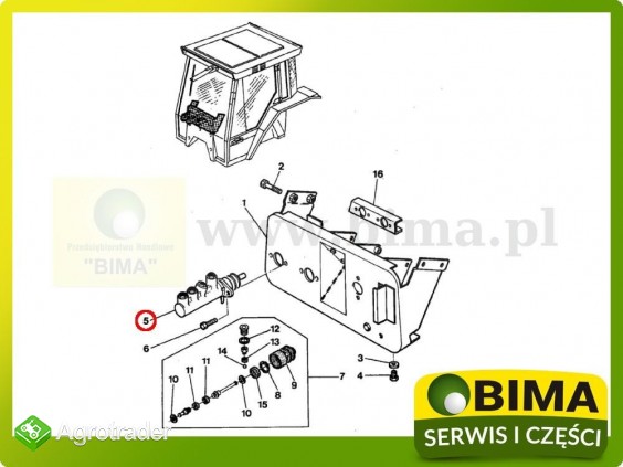 Pompa hamulcowa Massey Ferguson 8280 - zdjęcie 1