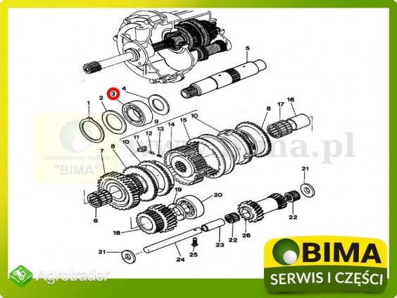 Łożysko speedshift Massey Ferguson 6235,6245,6255,6260 - zdjęcie 1