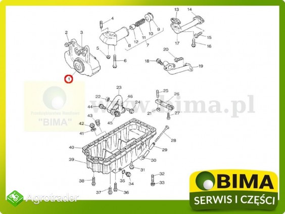 Pompa oleju silnikowego Massey Ferguson 8220 - zdjęcie 2