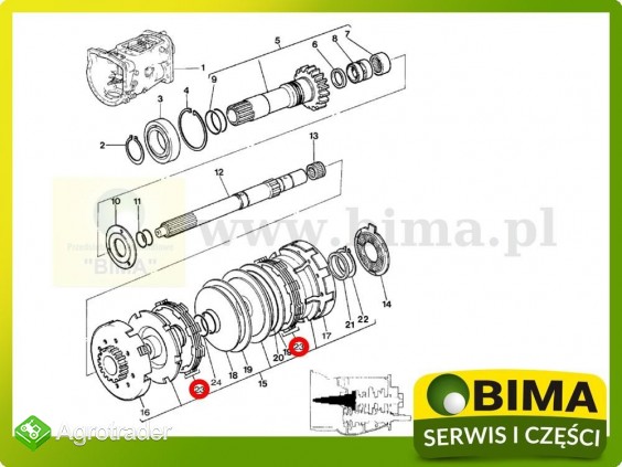 Tarcza przekładka speedshift Massey Ferguson 4245,4255 - zdjęcie 1