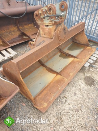 Łyżka skarpowa 210 cm z silnikiem obrotu – Radlinger, stan bdb - zdjęcie 2